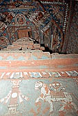 Ladakh - Alchi monastery, decorated gateway chrten